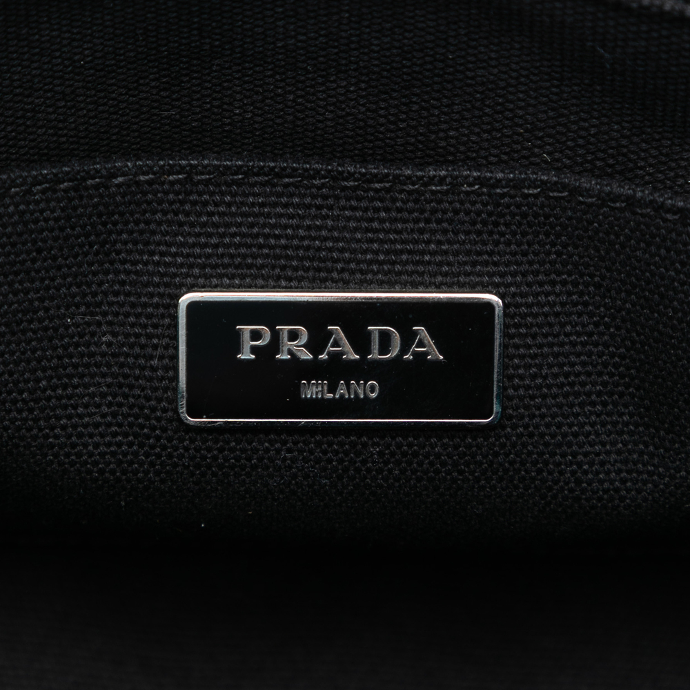 Pre-Loved Prada Canvas Canapa Logo Camouflage Satchel - Picture 5 of 6